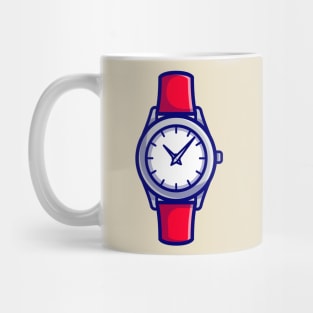 Wristwatch Cartoon Illustration Mug